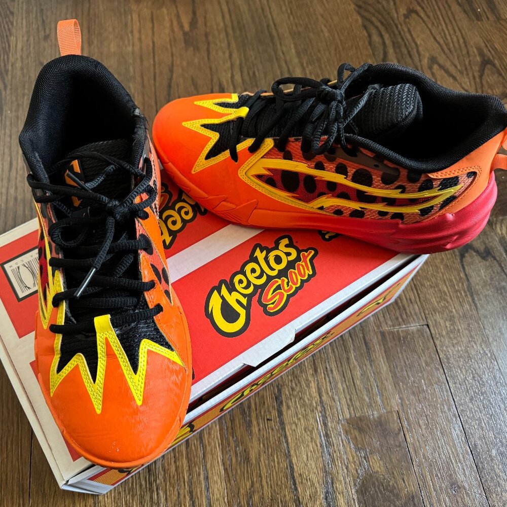 Scoot Henderson PUMA Scoot Zeros Men's x Cheetos basketball shoes